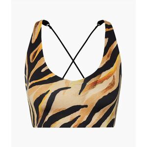 SAVAGE X FENTY‎ Tank Sportsbra Womens 1X Wildcat Strappy-Back Tiger Print NWT